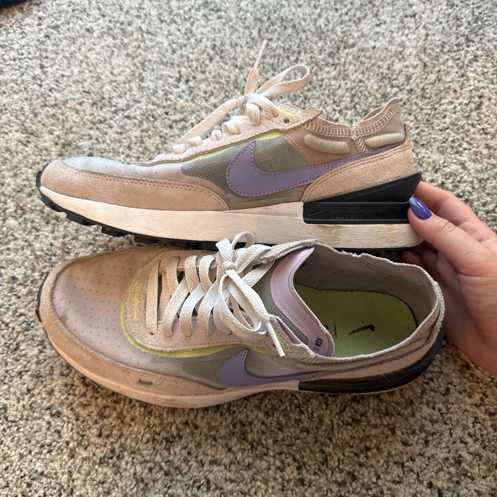 Nike Women's Athletic Shoes in Purple and Cream